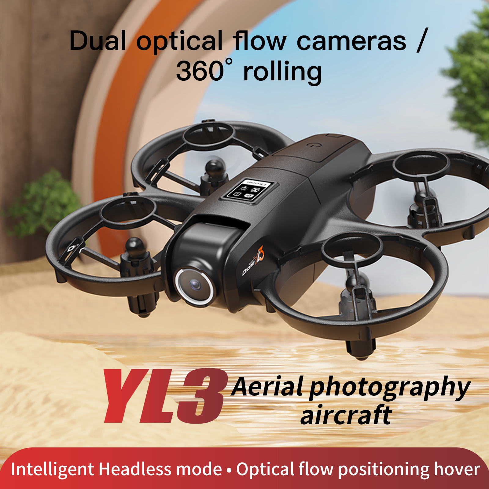 YL3 Remote-Controlled Drone wi - Drone Controller Screen ulasan dan harga