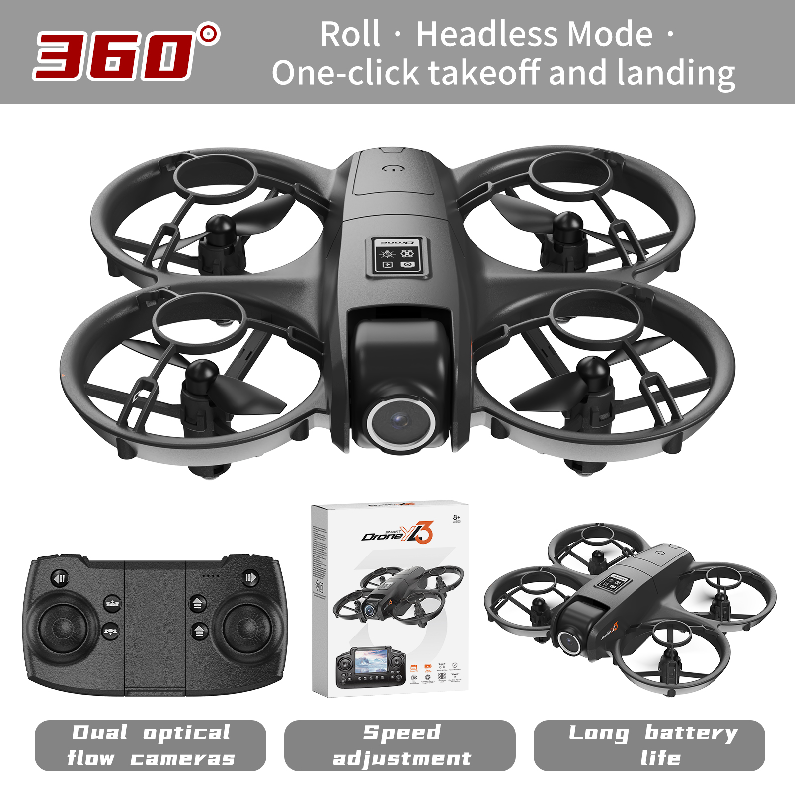 YL3 Remote-Controlled Drone wi - Drone Controller Screen ulasan dan harga