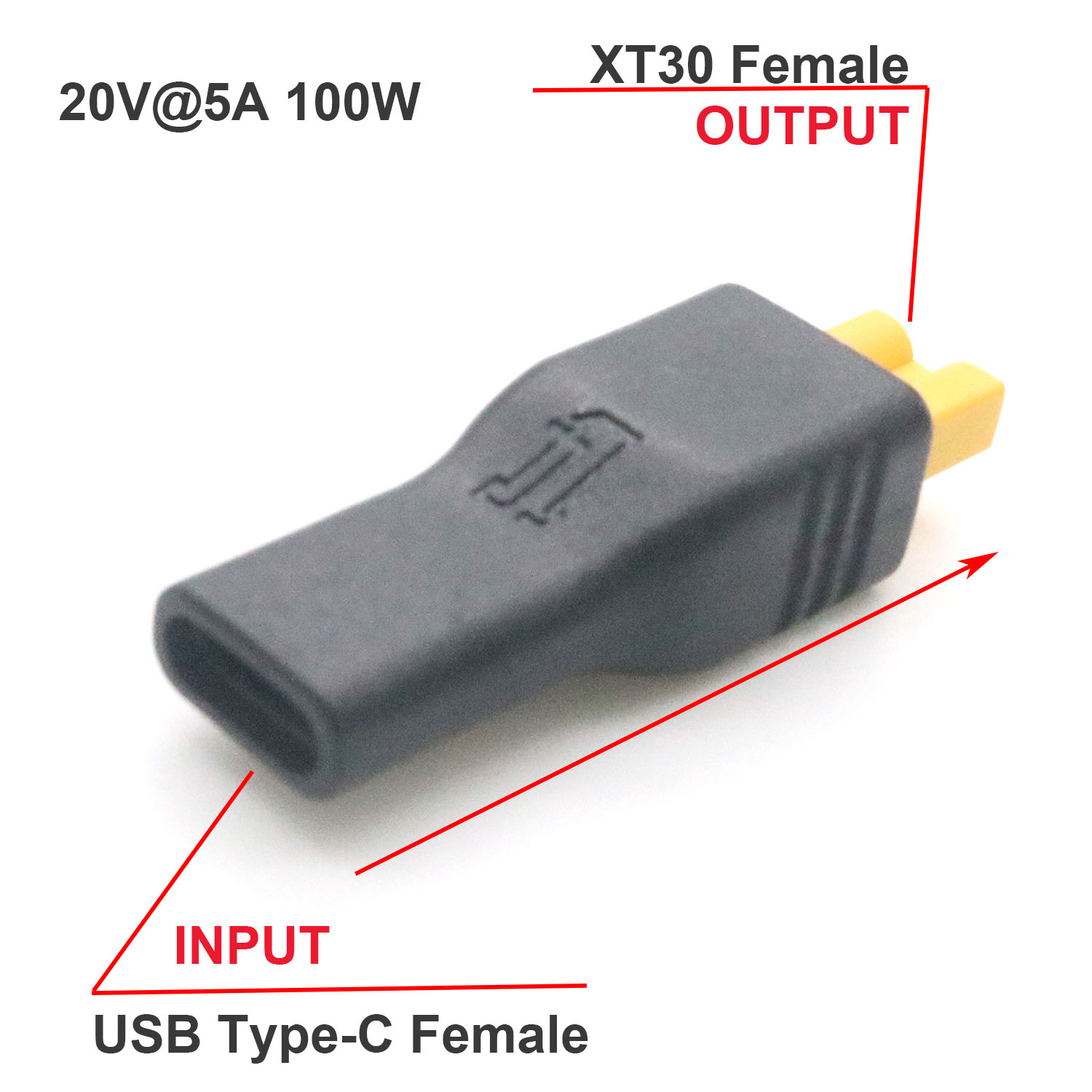 1pc USB Type C Female Input to - Drone Power Bank ulasan dan harga