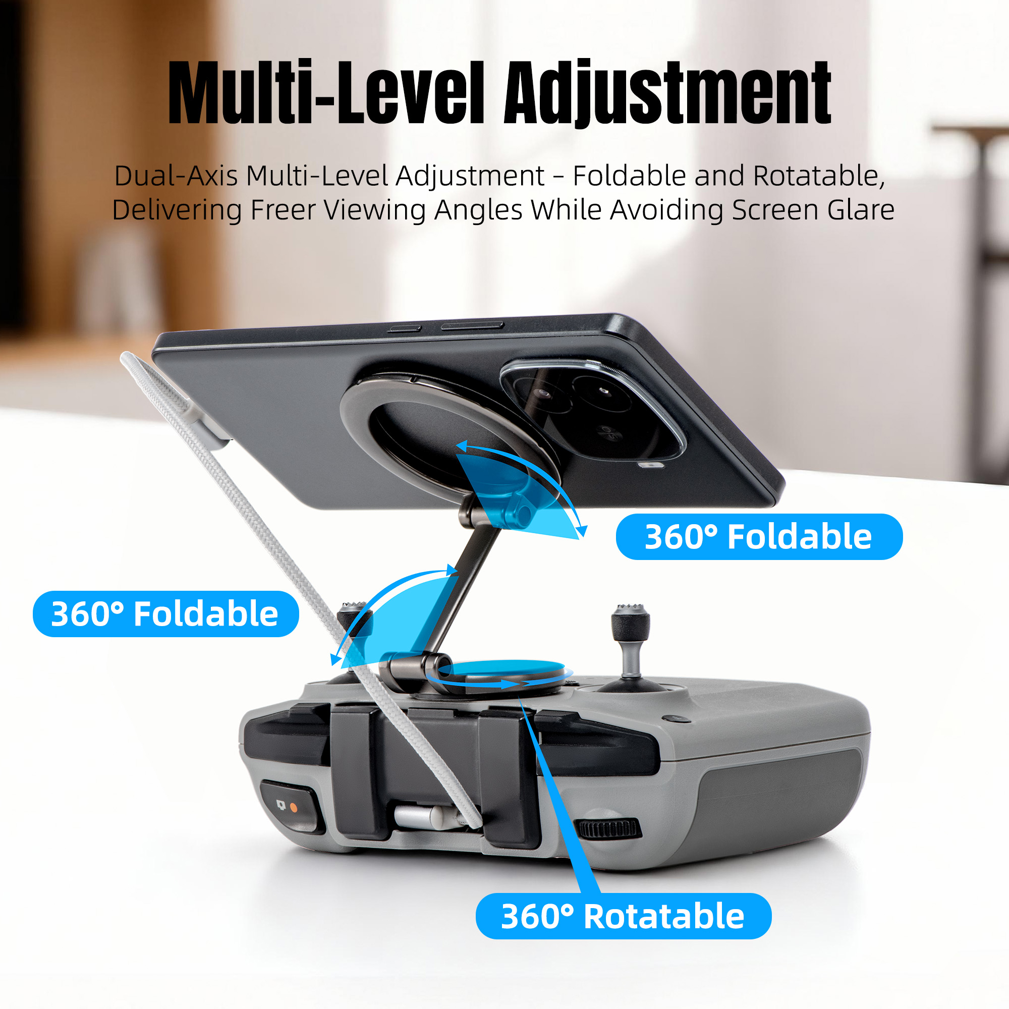 360 ° Rotation Foldable Magnet - Drone Tablet Mount ulasan dan harga