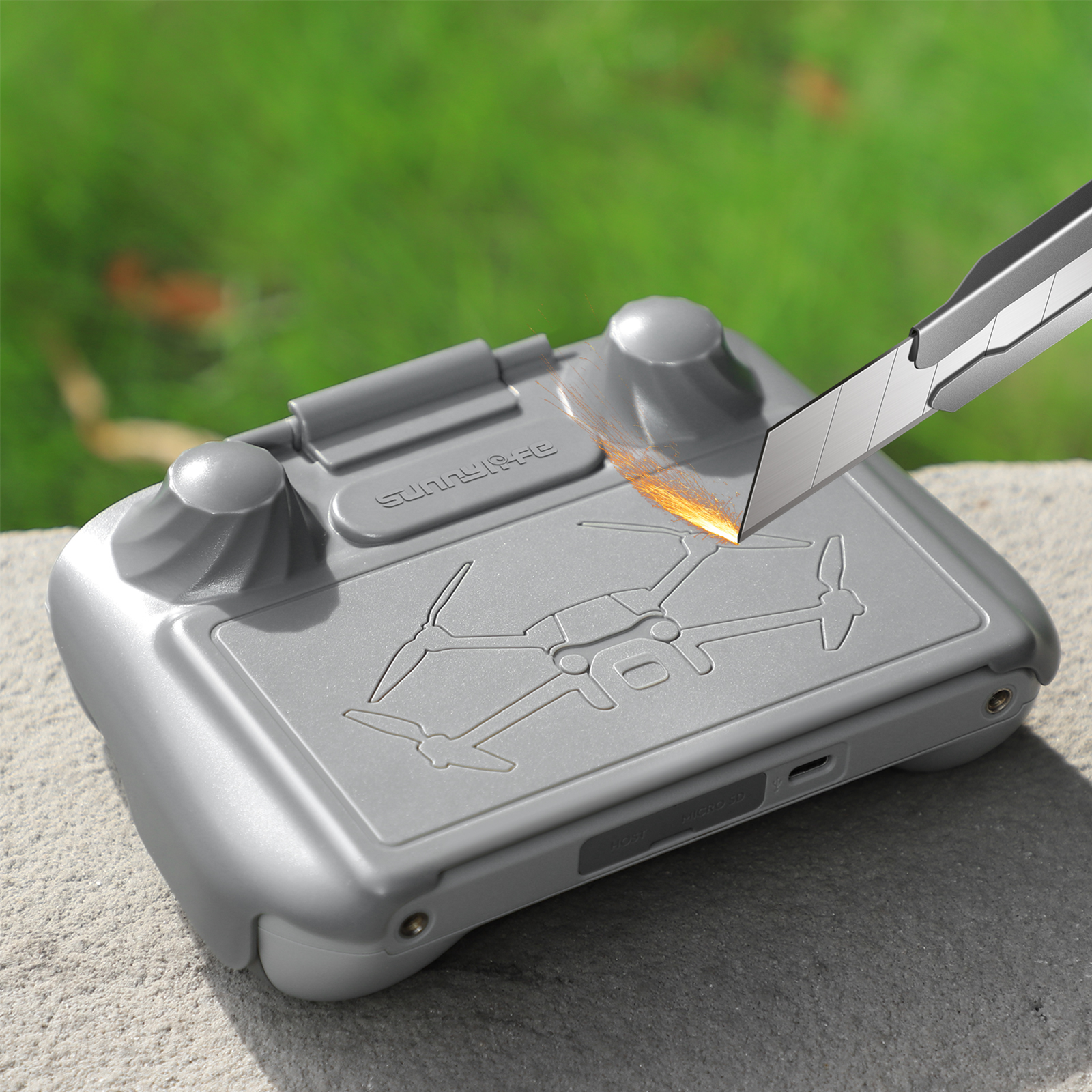 Scratch Proof TPU Case for DJI - Drone Propeller Holder ulasan dan harga