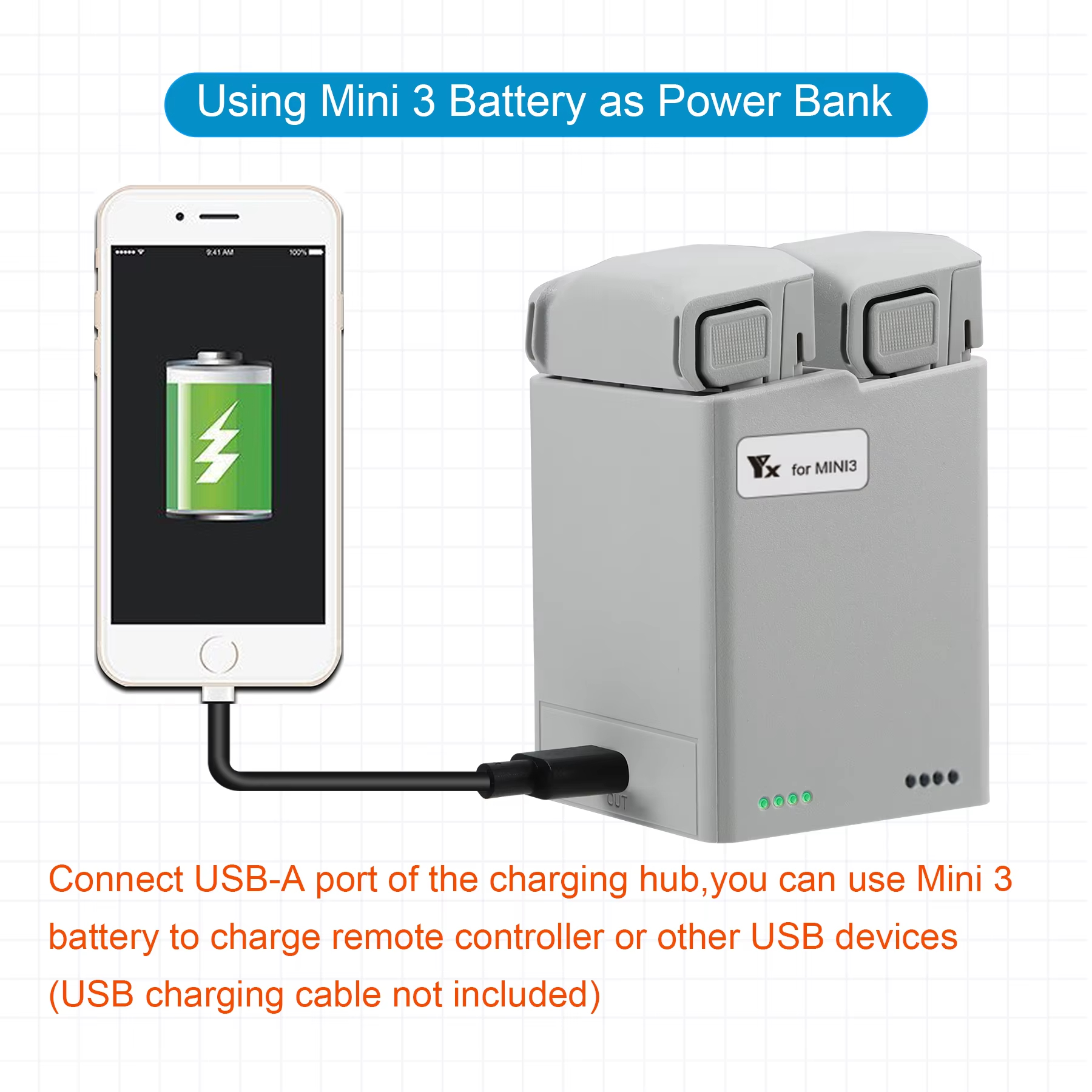 For DJI Mini 3Pro/4Pro Battery - Drone Power Bank ulasan dan harga