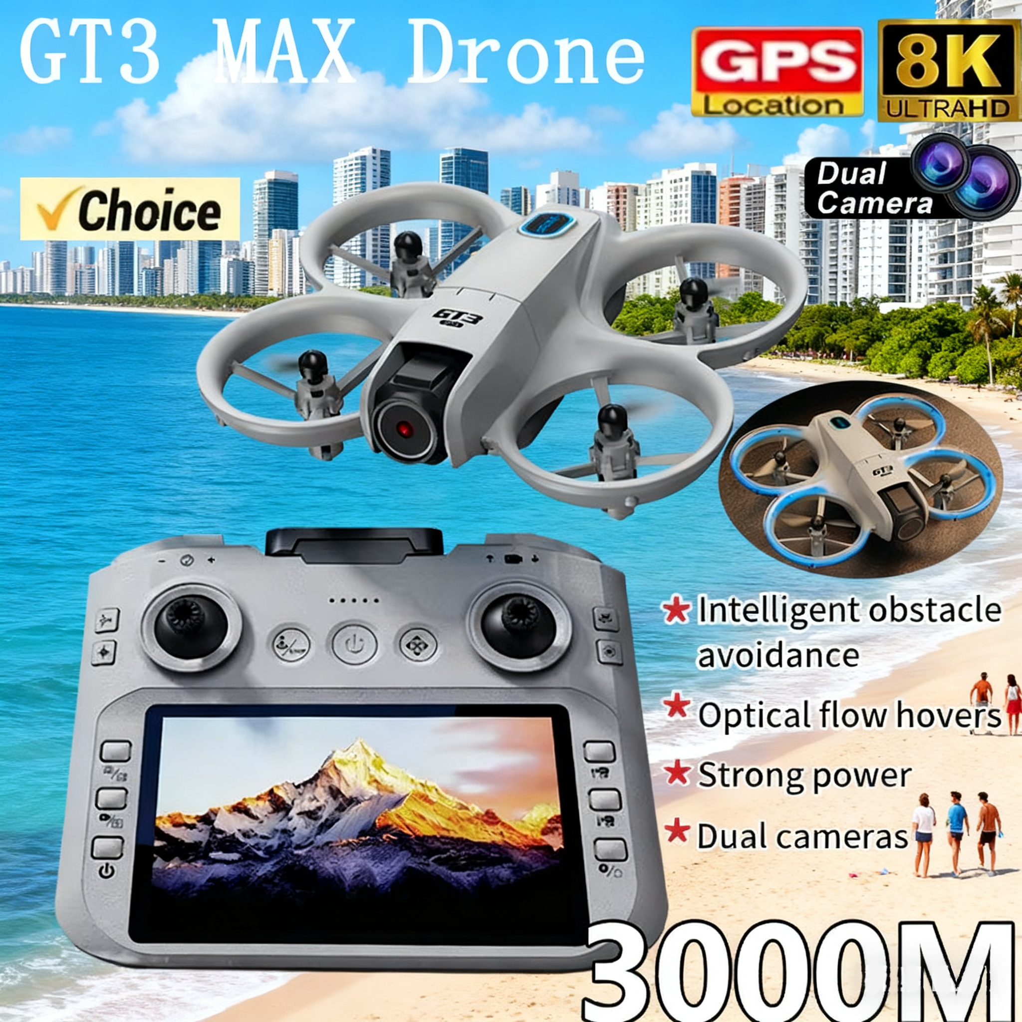 NEW GT3 Drone with HD Dual Cam - Drone Battery Adapter ulasan dan harga
